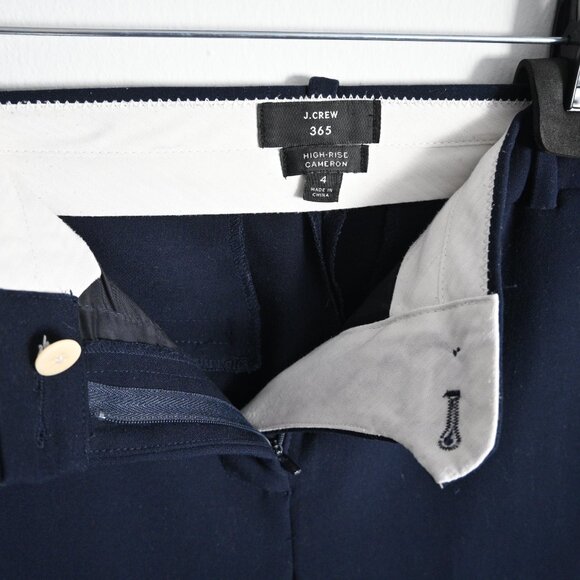 J.Crew High-Rise Cameron Office Pants – Navy – Size 4 - Picture 4 of 13